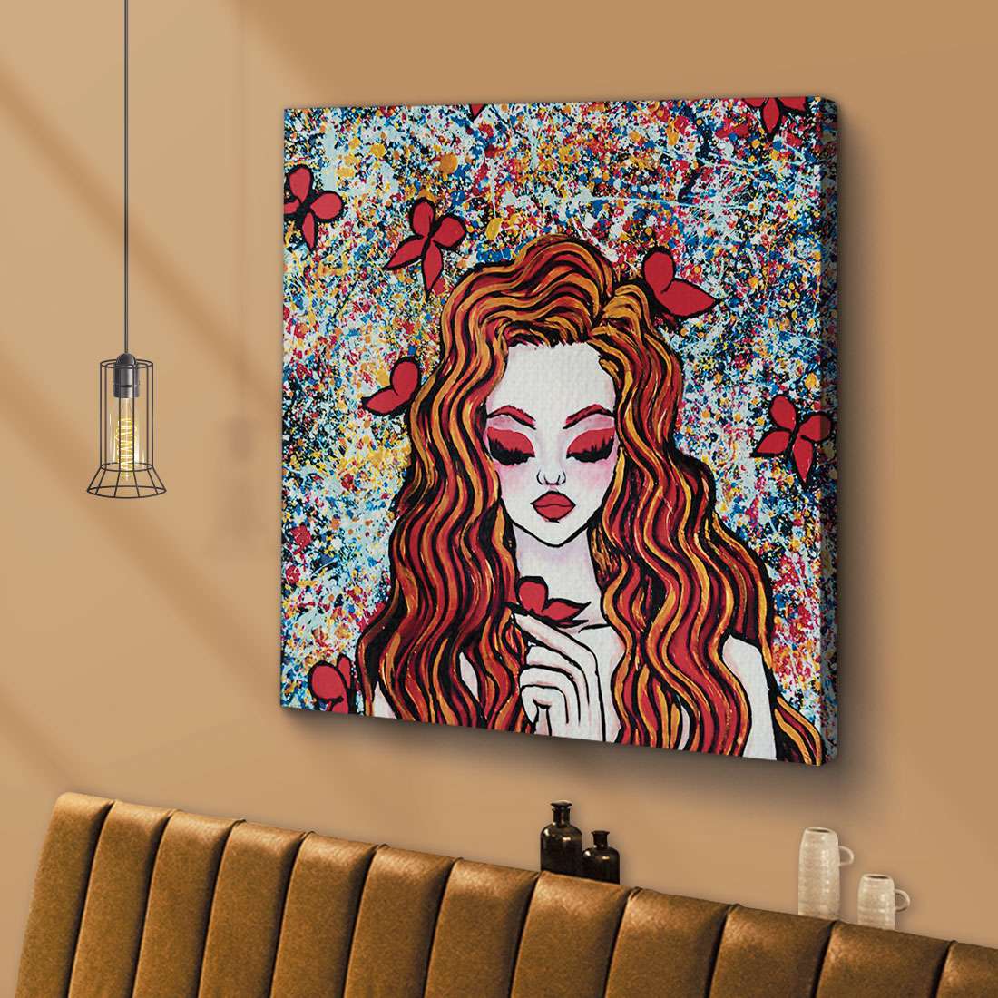 ArtX Enchanting Girl Abstract Canvas Wall Painting For Living Room and Wall Decoration ArtX