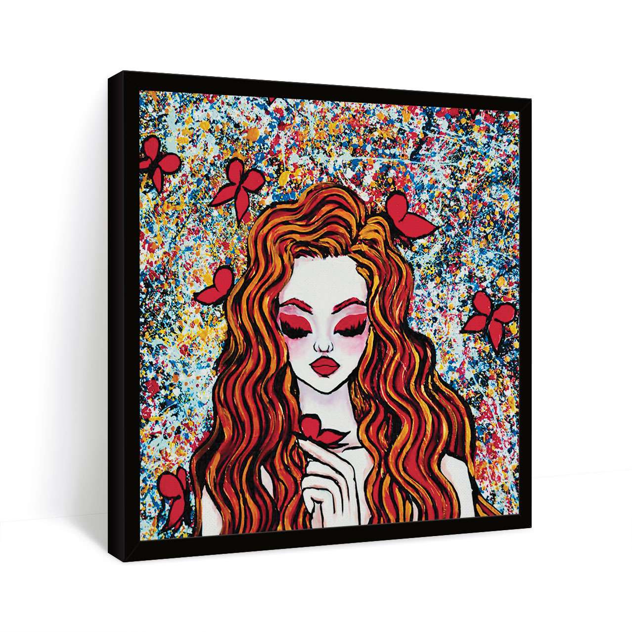 ArtX Enchanting Girl Abstract Canvas Wall Painting For Living Room and Wall Decoration ArtX