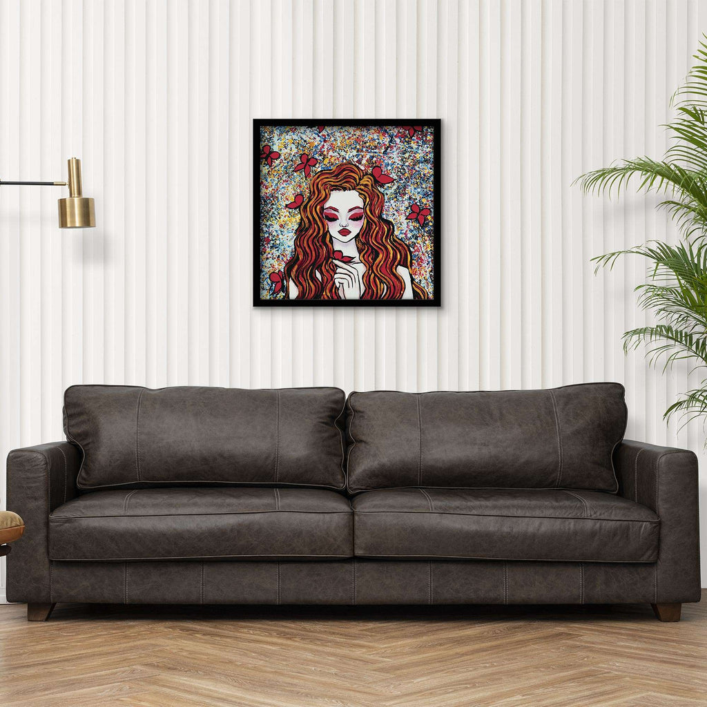 ArtX Enchanting Girl Abstract Canvas Wall Painting For Living Room and Wall Decoration ArtX