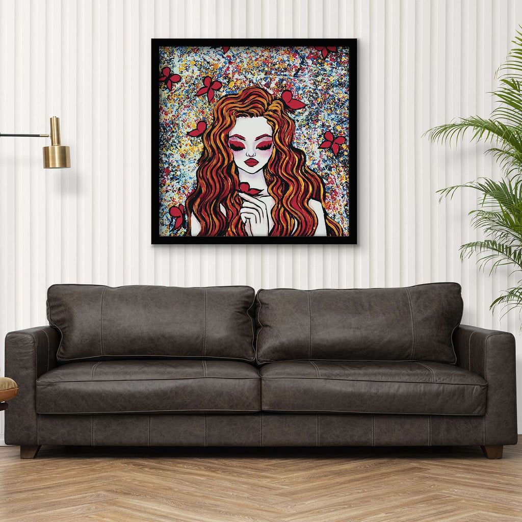 ArtX Enchanting Girl Abstract Canvas Wall Painting For Living Room and Wall Decoration ArtX