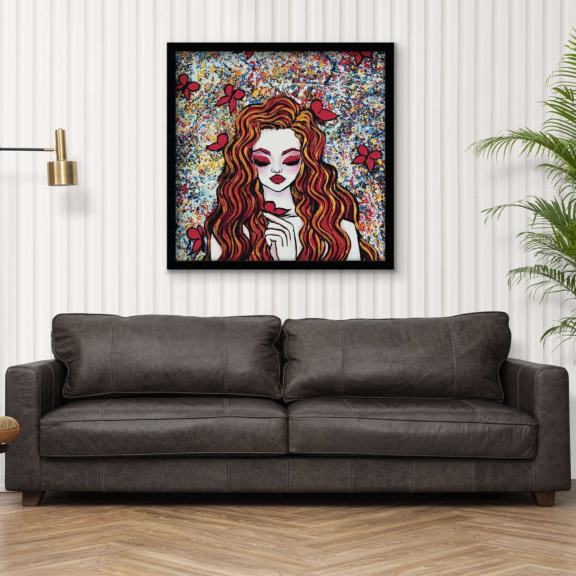 ArtX Enchanting Girl Abstract Canvas Wall Painting For Living Room and Wall Decoration ArtX