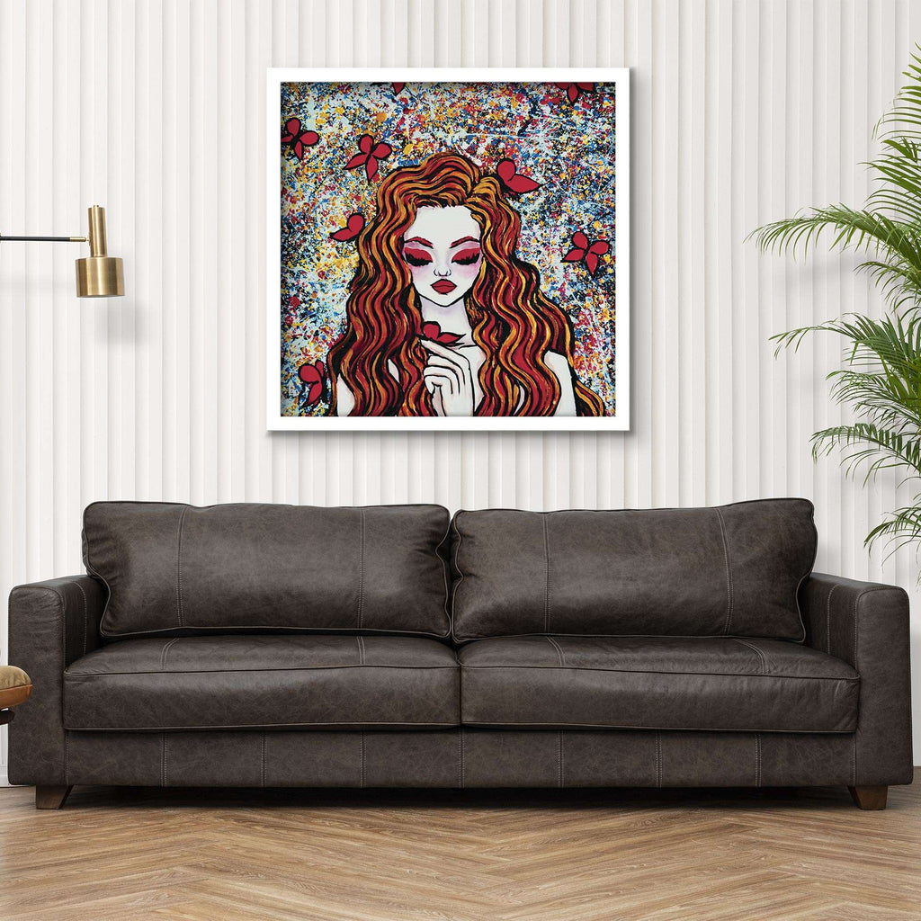 ArtX Enchanting Girl Abstract Canvas Wall Painting For Living Room and Wall Decoration ArtX