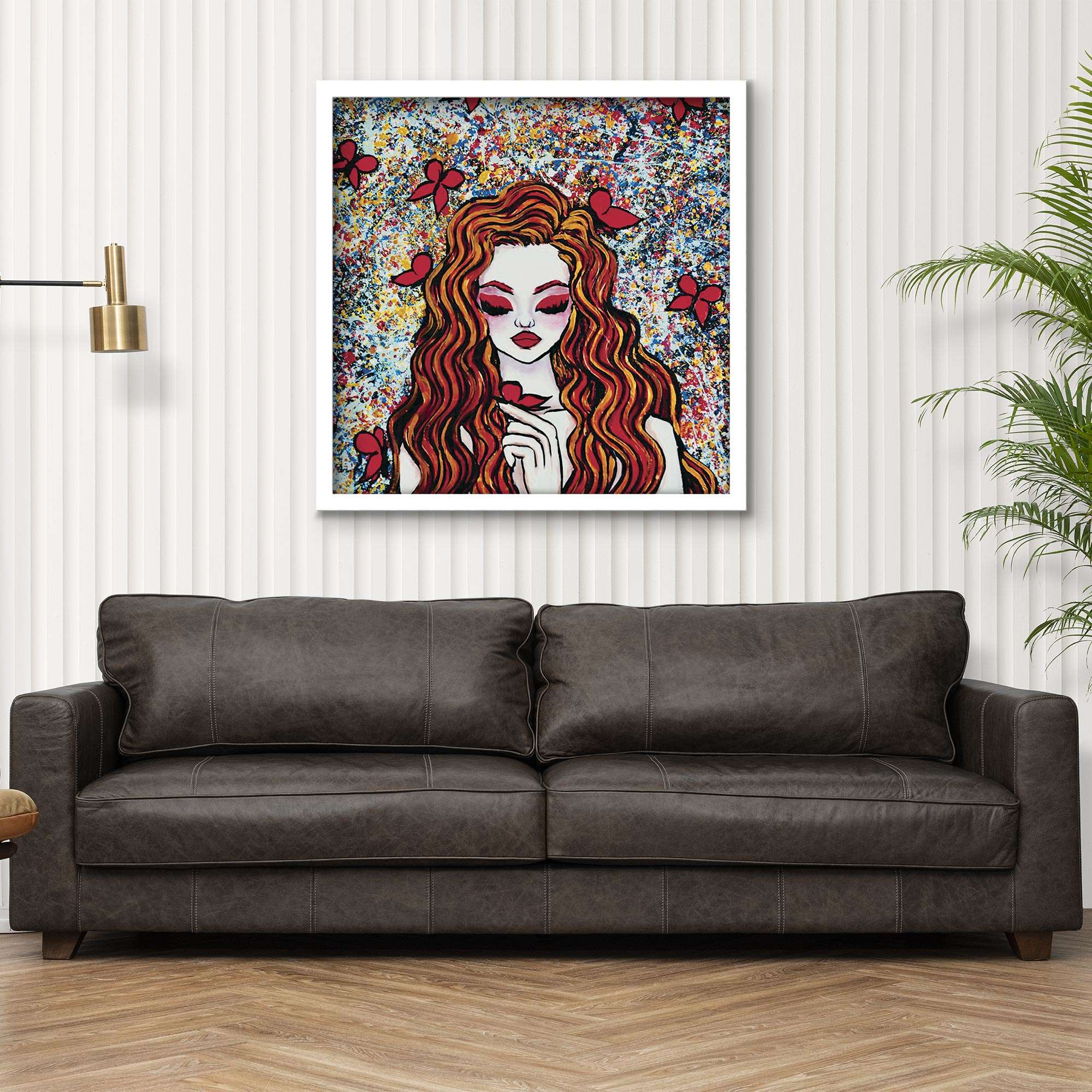 ArtX Enchanting Girl Abstract Canvas Wall Painting For Living Room and Wall Decoration ArtX