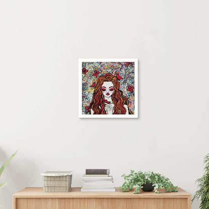 ArtX Enchanting Girl Abstract Canvas Wall Painting For Living Room and Wall Decoration