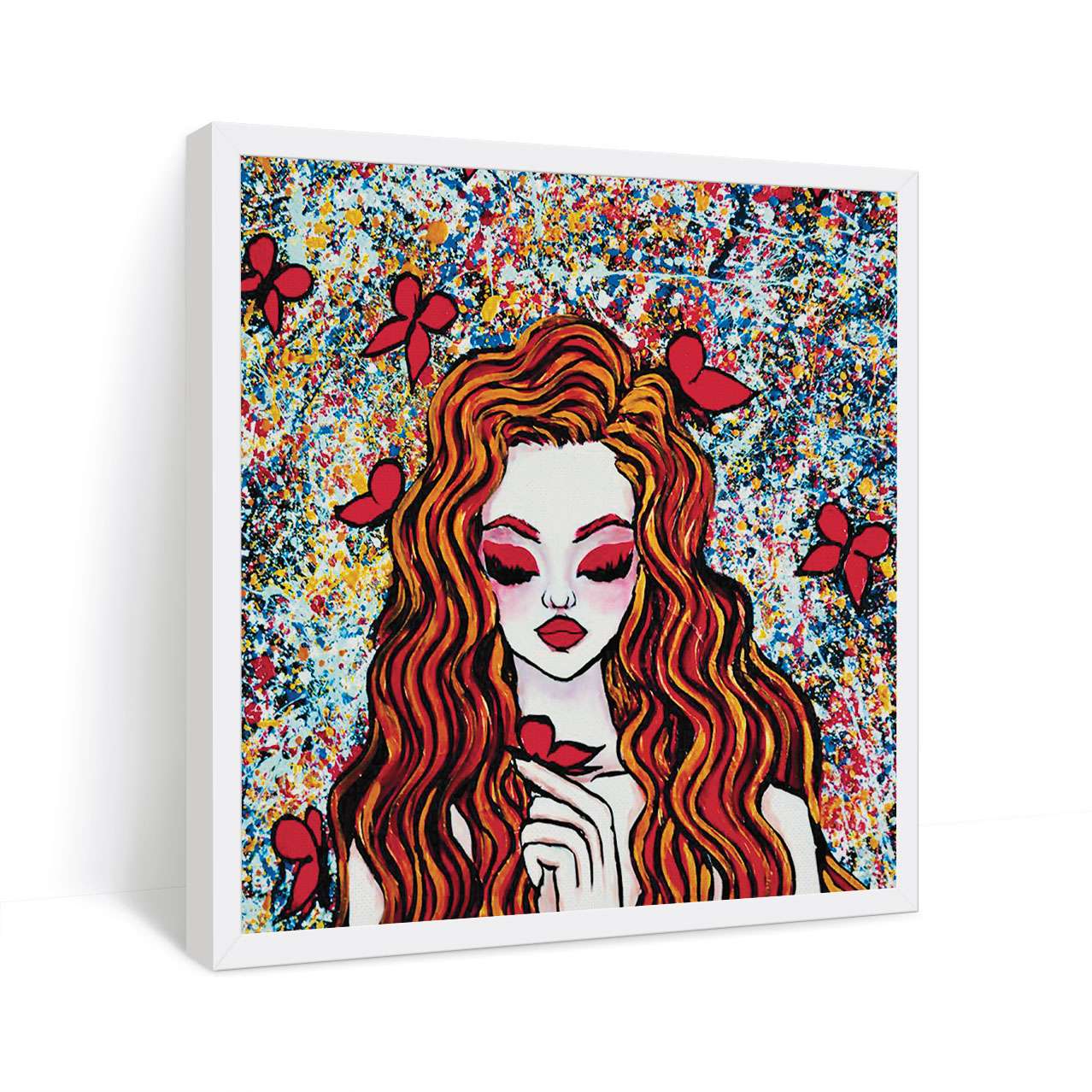 ArtX Enchanting Girl Abstract Canvas Wall Painting For Living Room and Wall Decoration ArtX