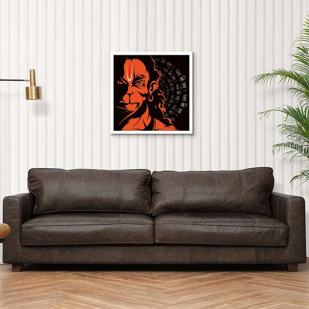 ArtX Lord Hanuman Jai Shri Ram Wall Painting For Living Room ArtX