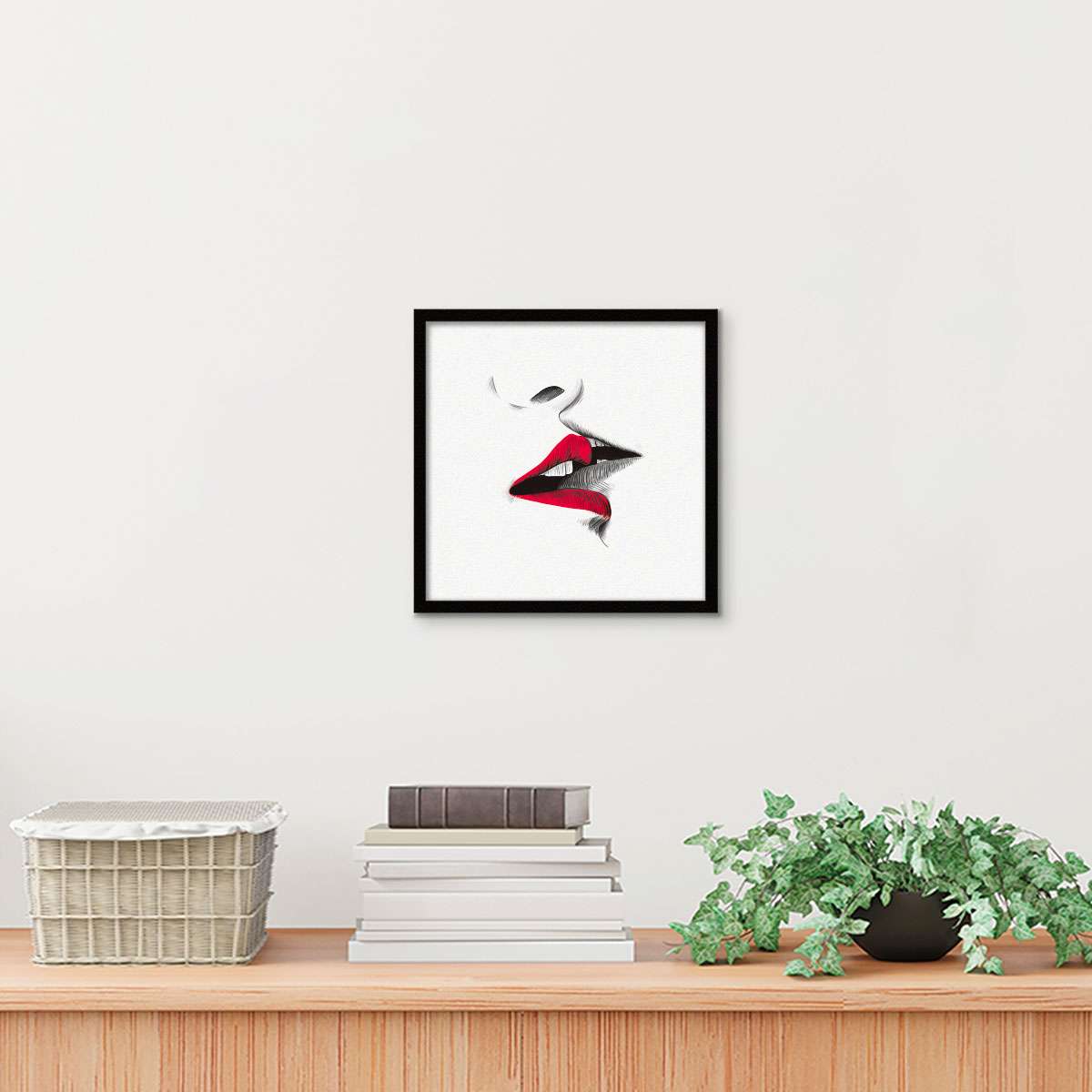 ArtX Romantic Kiss Wall Painting For Bedroom and Wall Decoration ArtX
