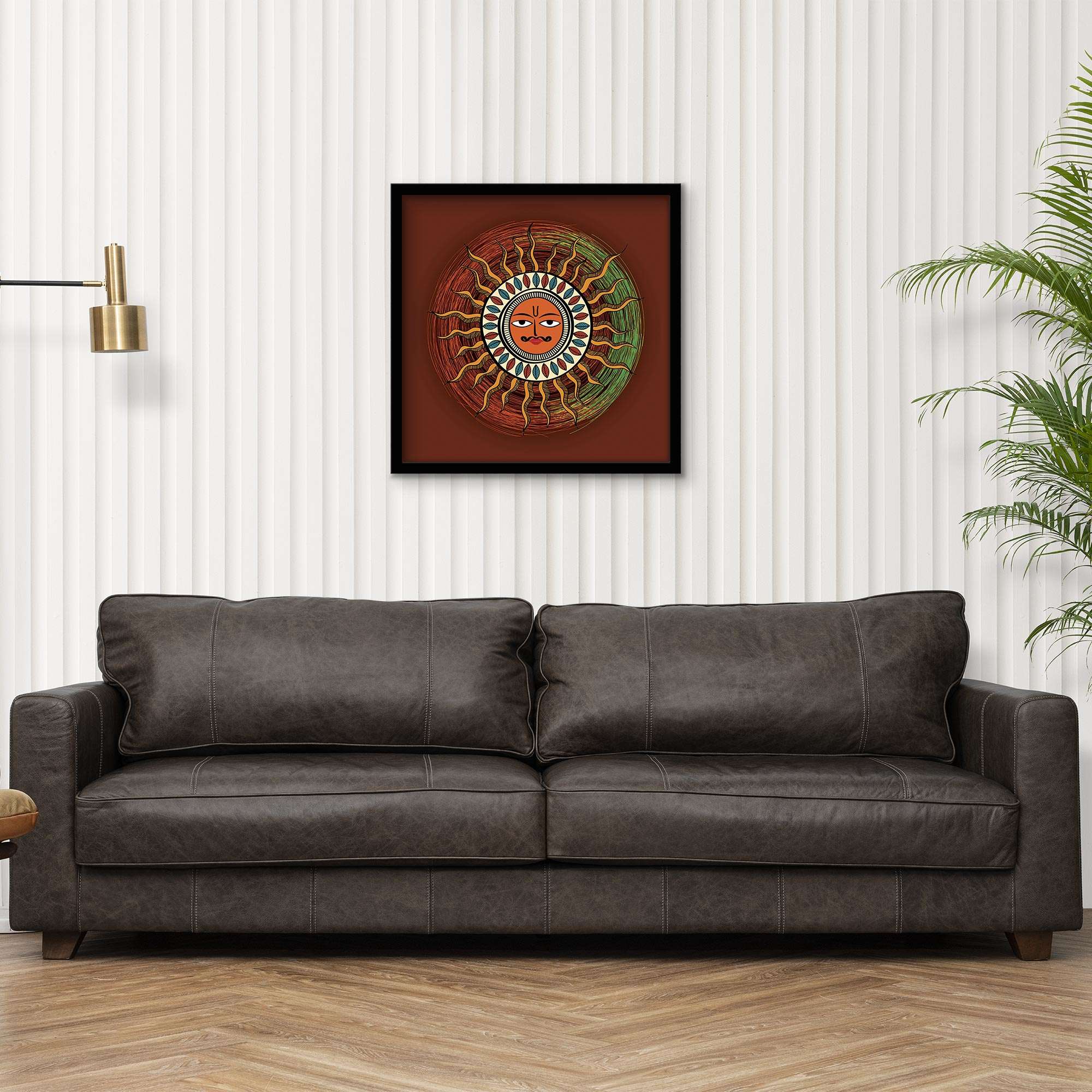 ArtX Madhubani Sun Painting For Wall Decoration, Wall Painting For Living Room ArtX