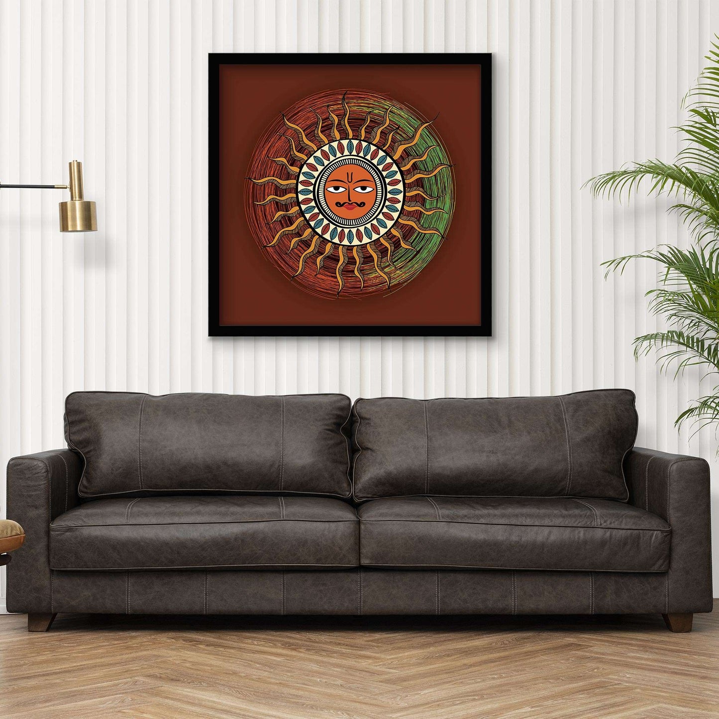 ArtX Madhubani Sun Painting For Wall Decoration, Wall Painting For Living Room