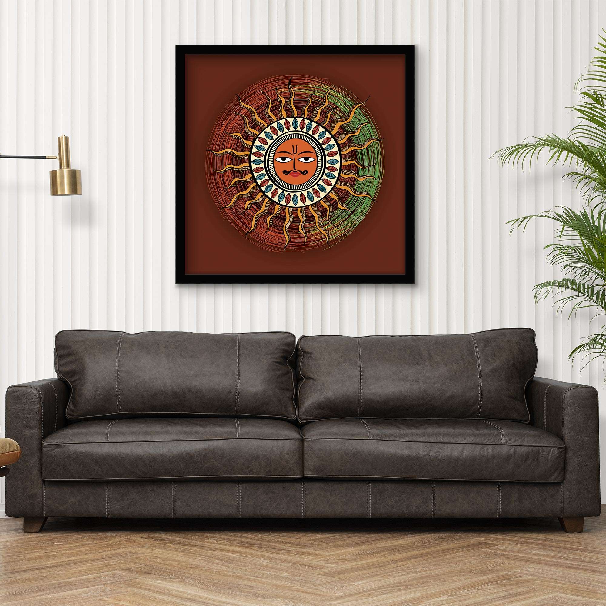 ArtX Madhubani Sun Painting For Wall Decoration, Wall Painting For Living Room ArtX