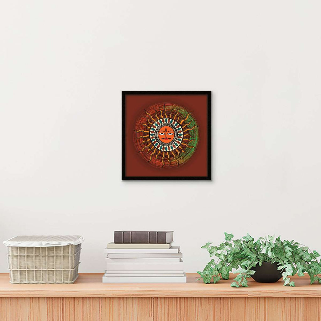 ArtX Madhubani Sun Painting For Wall Decoration, Wall Painting For Living Room ArtX
