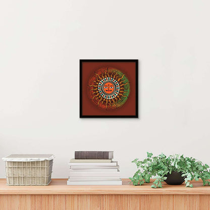 ArtX Madhubani Sun Painting For Wall Decoration, Wall Painting For Living Room