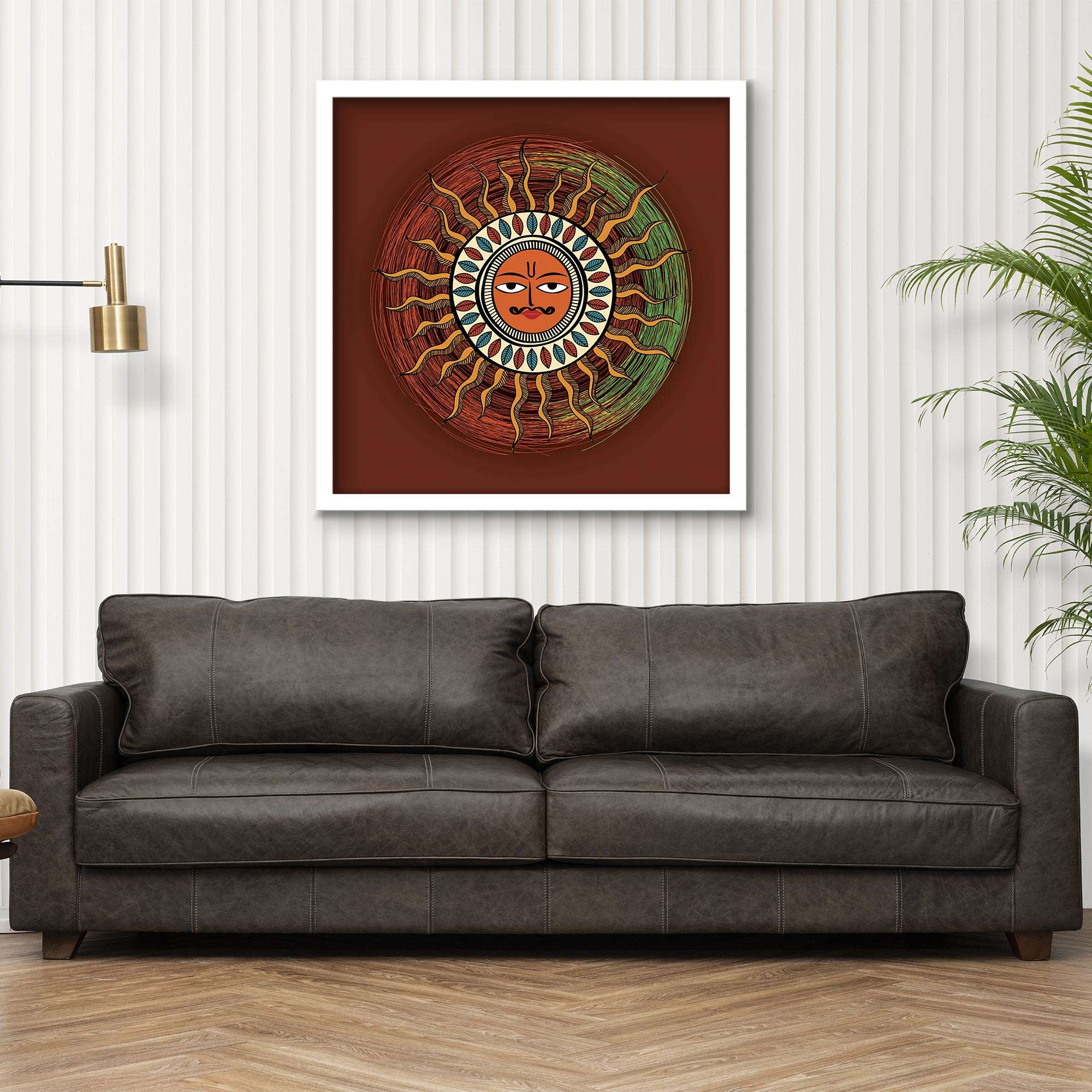 ArtX Madhubani Sun Painting For Wall Decoration, Wall Painting For Living Room ArtX