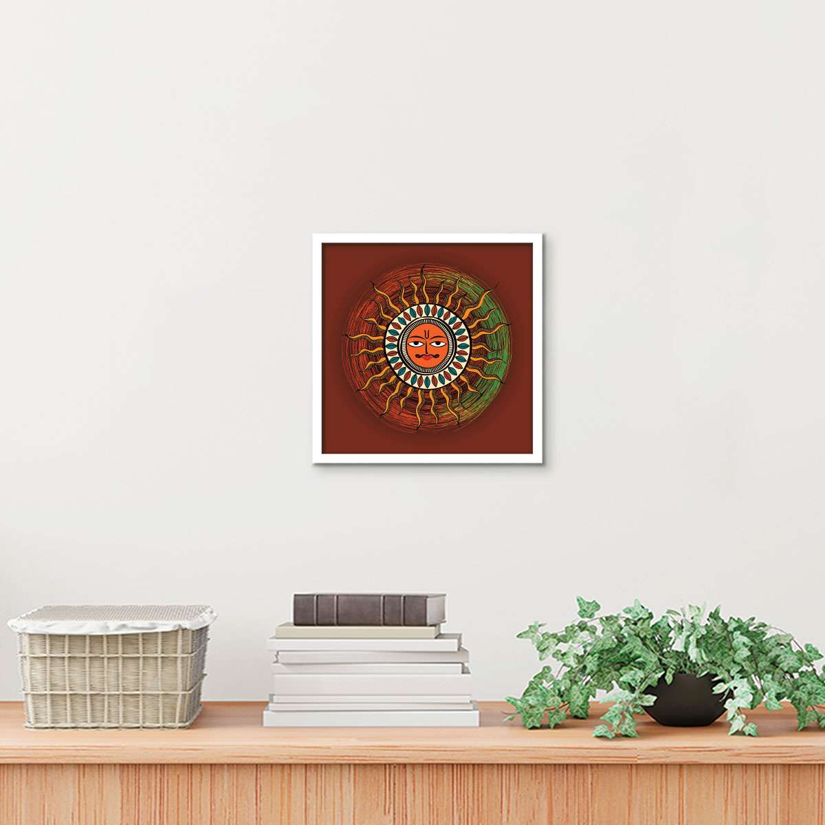 ArtX Madhubani Sun Painting For Wall Decoration, Wall Painting For Living Room ArtX
