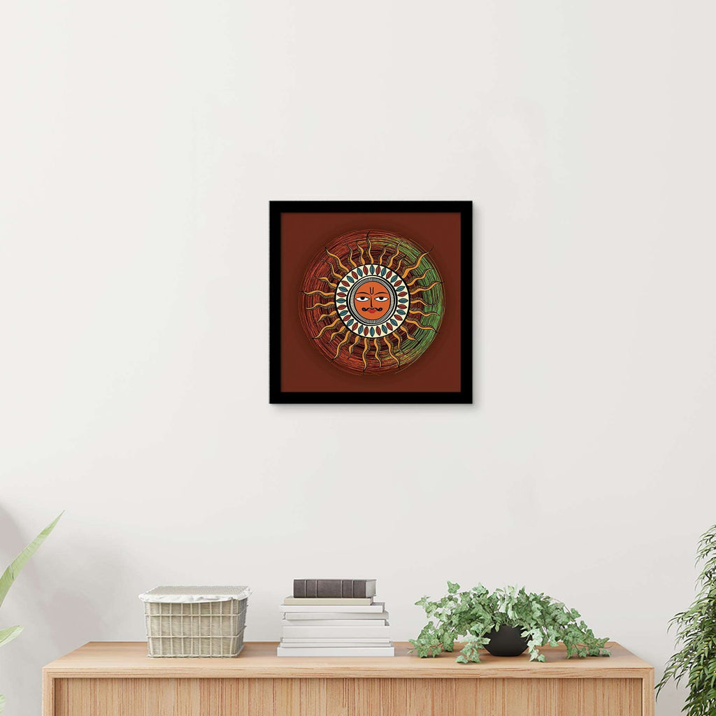 ArtX Madhubani Sun Painting For Wall Decoration, Wall Painting For Living Room ArtX