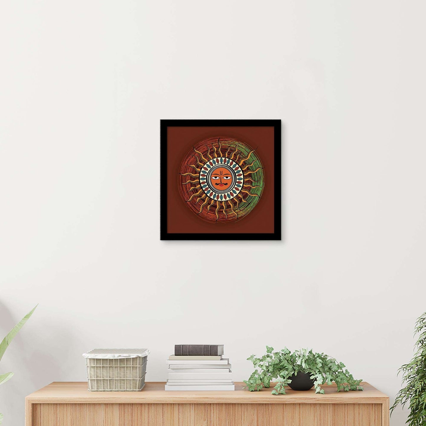 ArtX Madhubani Sun Painting For Wall Decoration, Wall Painting For Living Room