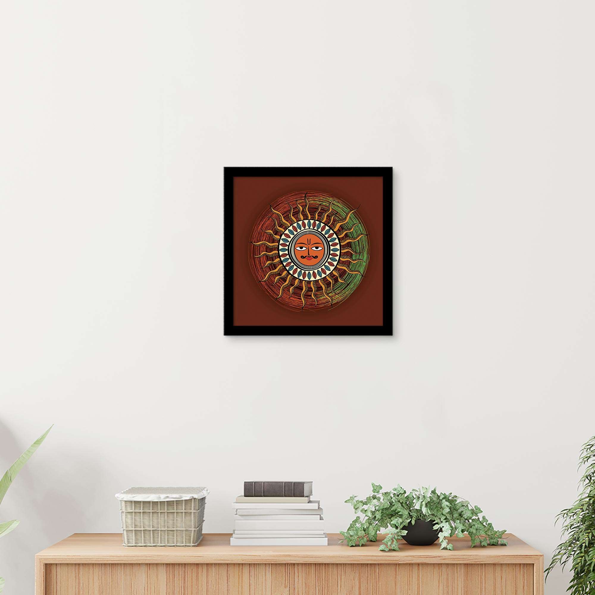ArtX Madhubani Sun Painting For Wall Decoration, Wall Painting For Living Room ArtX