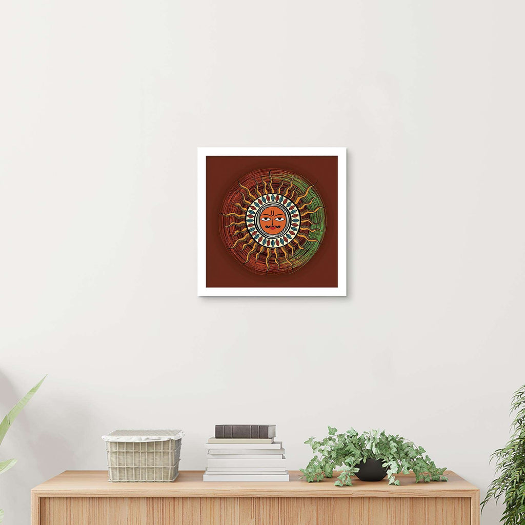 ArtX Madhubani Sun Painting For Wall Decoration, Wall Painting For Living Room ArtX