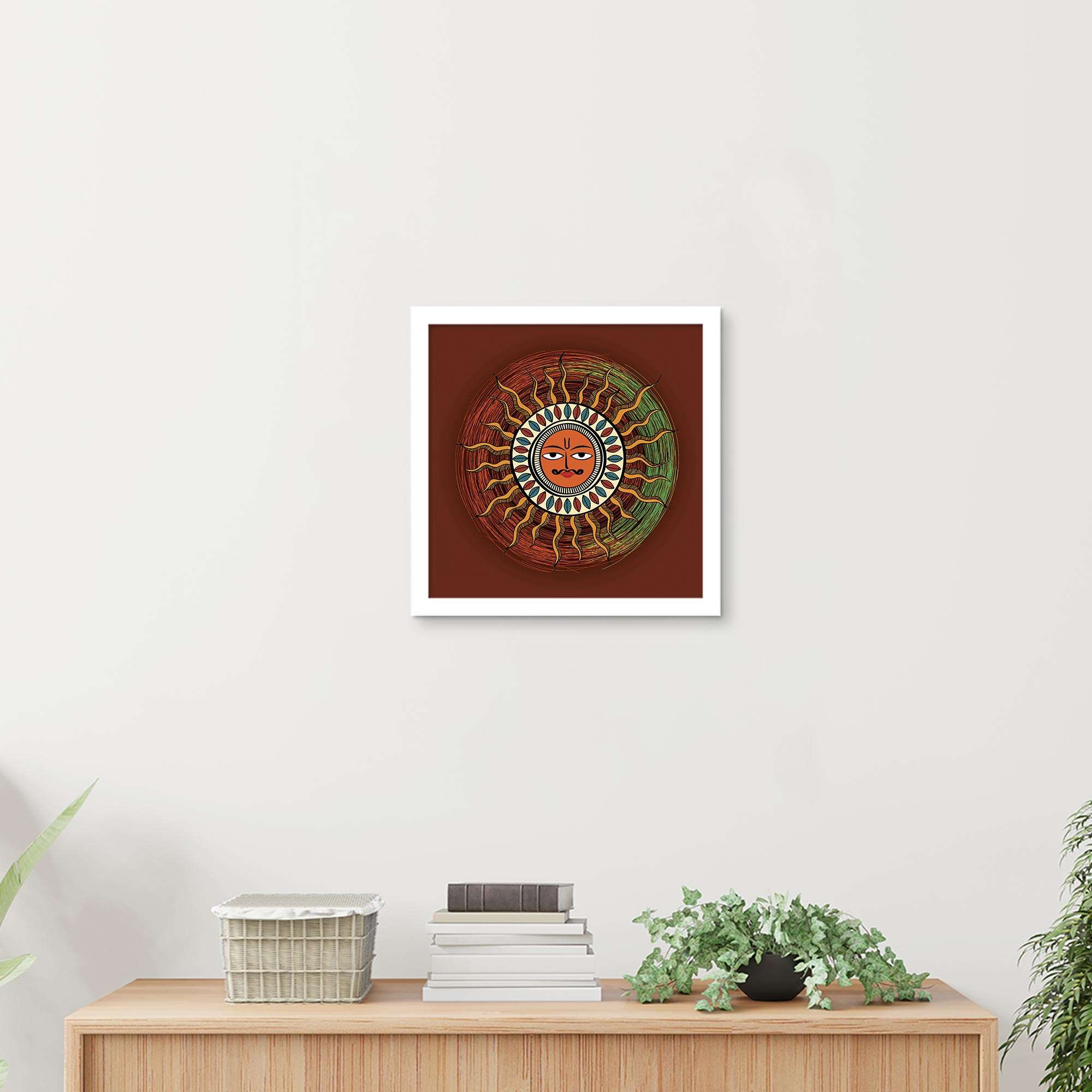ArtX Madhubani Sun Painting For Wall Decoration, Wall Painting For Living Room ArtX