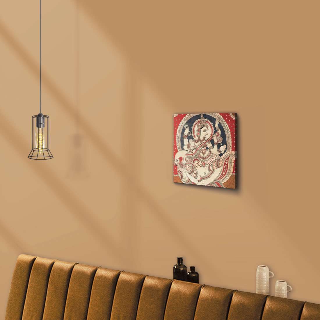 ArtX Goddess Saraswati Ji Madhubani Wall Painting For Living Room ArtX