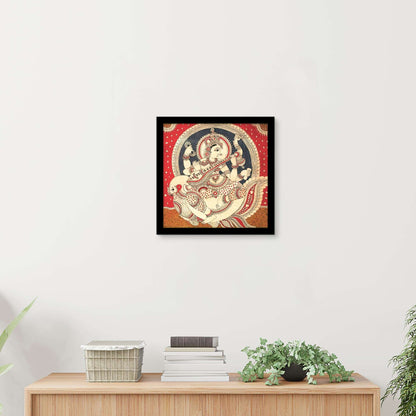 ArtX Goddess Saraswati Ji Madhubani Wall Painting For Living Room