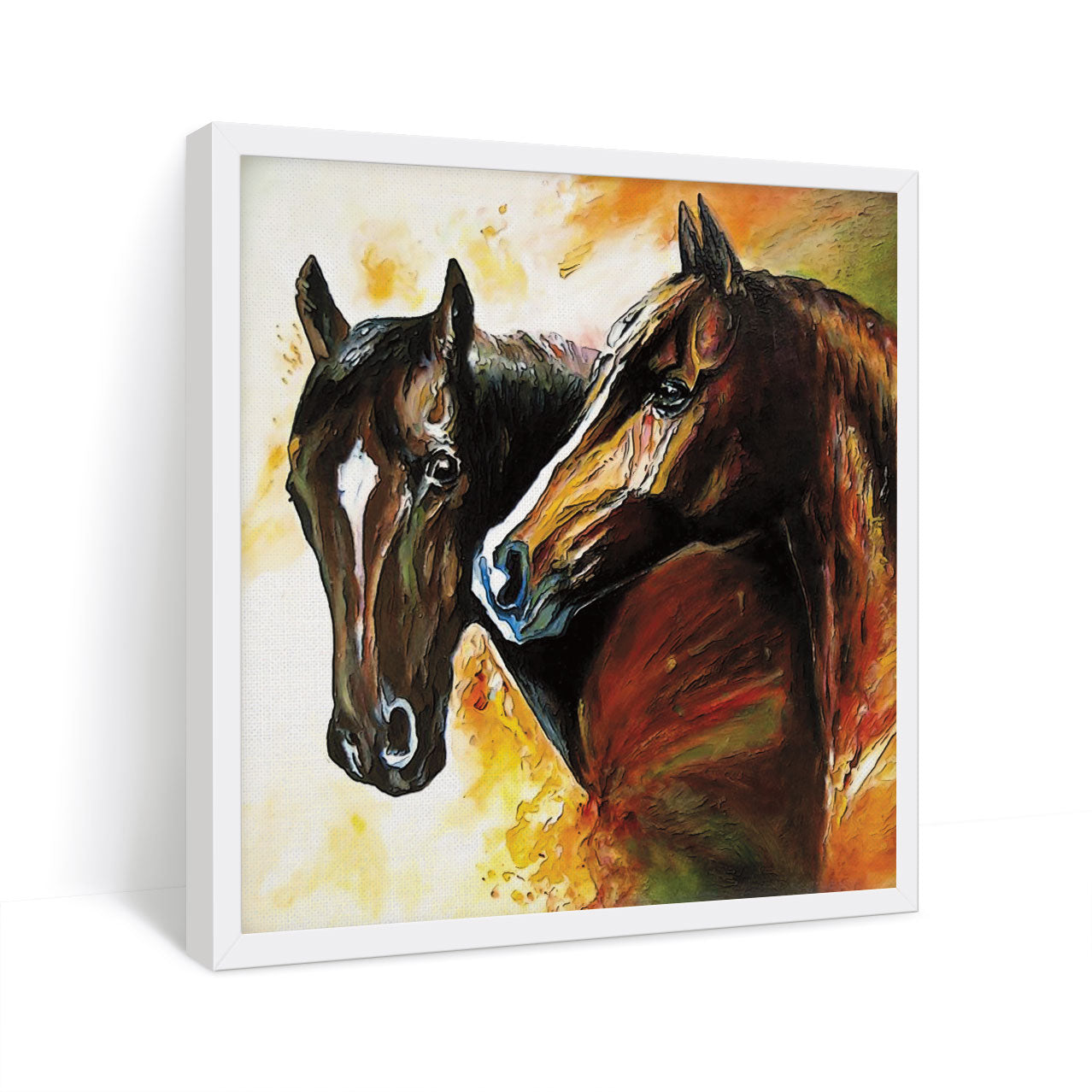 ArtX Two Horses Decorative Painting Wall Decoration ArtX