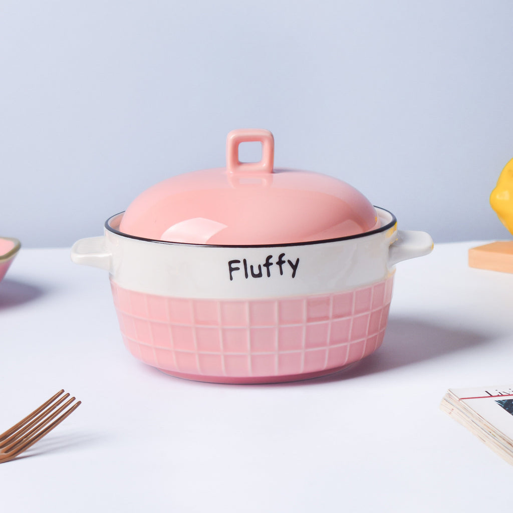 Think Pink Textured Casserole Nestasia
