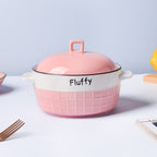 Think Pink Textured Casserole Nestasia
