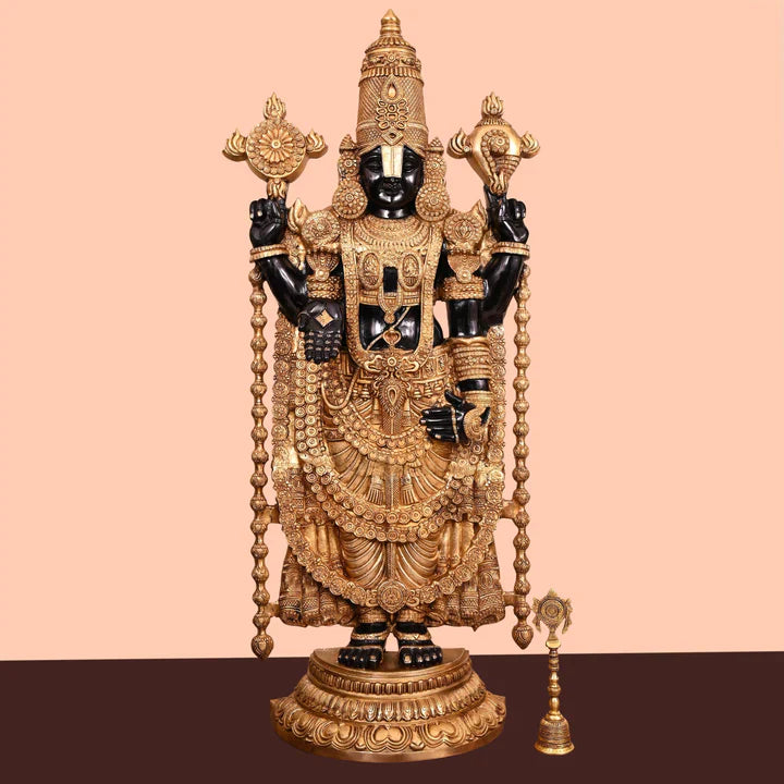 Brass Tirupati Balaji/Venkateshwar Idol (48 Inch) Vedansh Craft