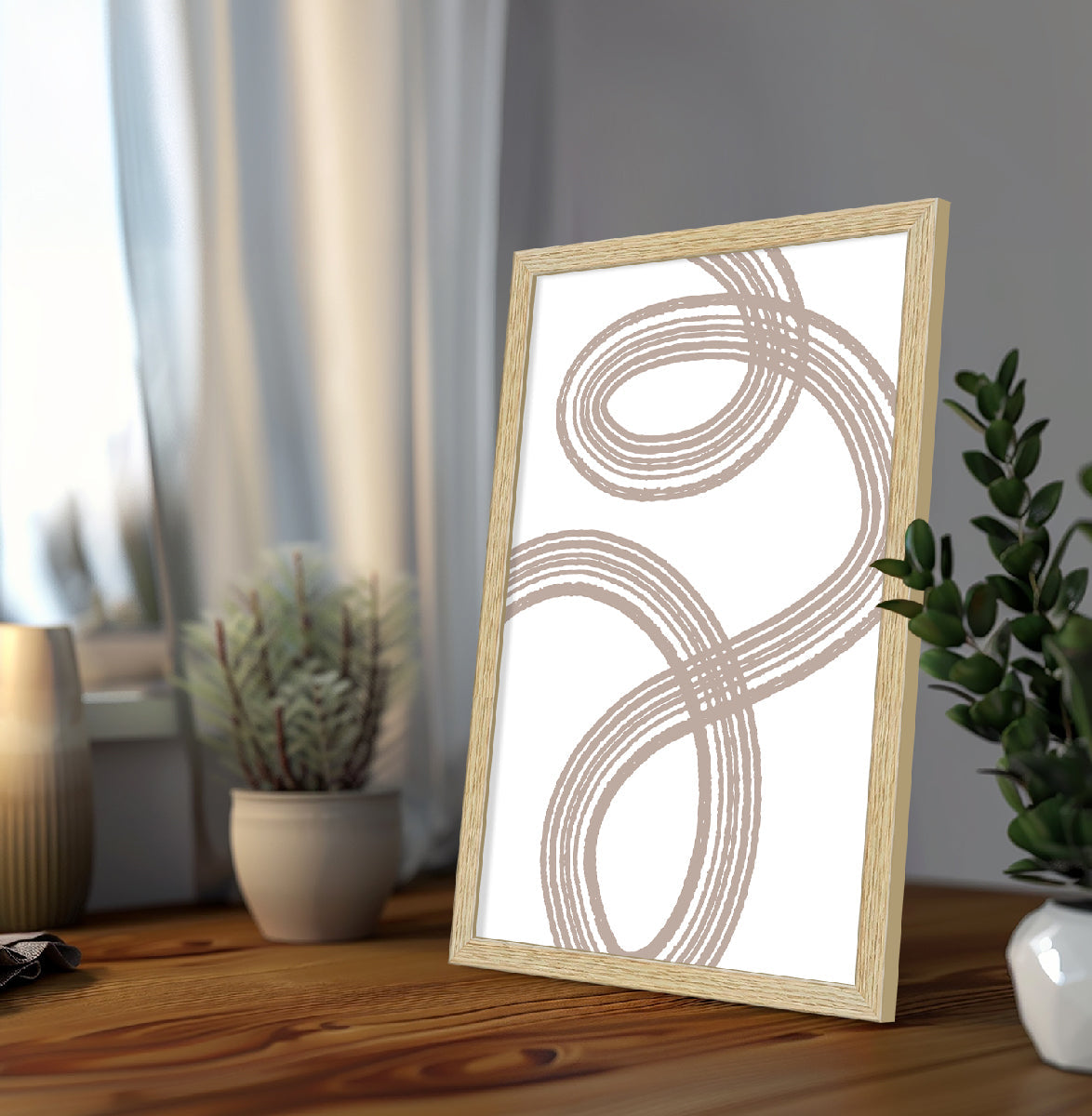 Floral Abstract Art Paintings, Painting For Wall Living Room, Set of 3 AXIII-43-BOH ArtX
