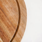 Acacia Wood Dessert Stand With Cloche 10 Inch Nestasia