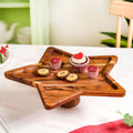 Acacia Star Dessert Cake Stand 34x33cm Nestasia