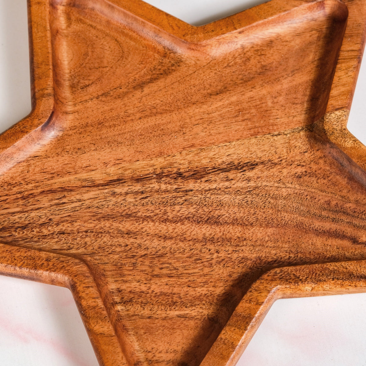 Acacia Wood Star Serving Platter 31x27cm Nestasia