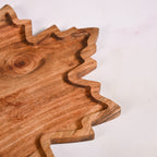 Acacia Wood Maple Leaf Serving Platter Nestasia