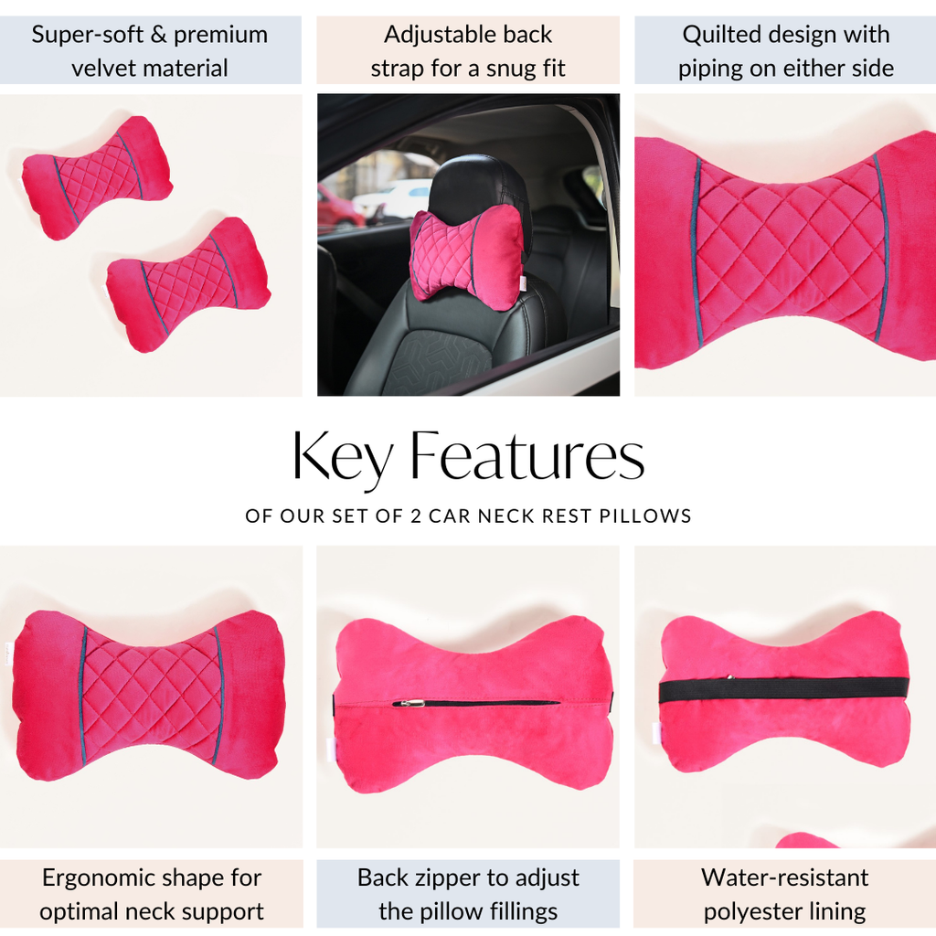 Set Of 2 Adjustable Soft Neck Pillows Nestasia