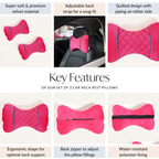 Set Of 2 Adjustable Soft Neck Pillows Nestasia