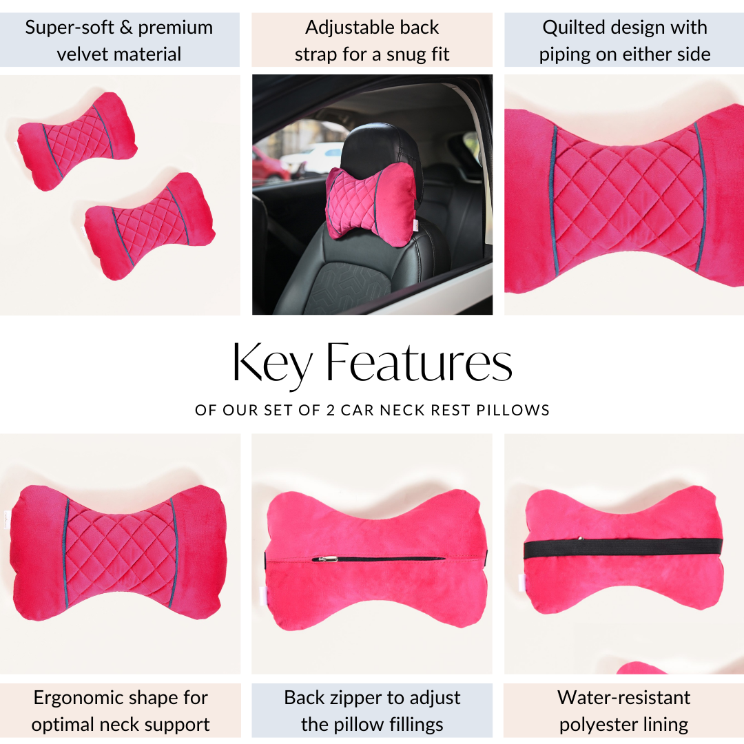 Set Of 2 Adjustable Soft Neck Pillows Nestasia