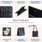 Adjustable Car Backseat Organiser With Buckle Strap Nestasia