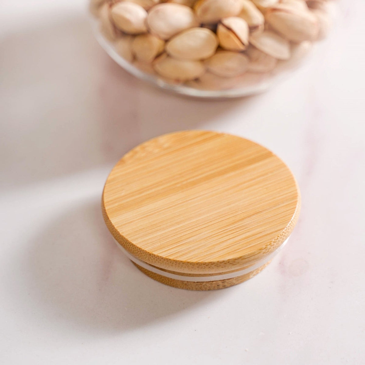 Round Airtight Glass Container Set Of 2 350ml Nestasia