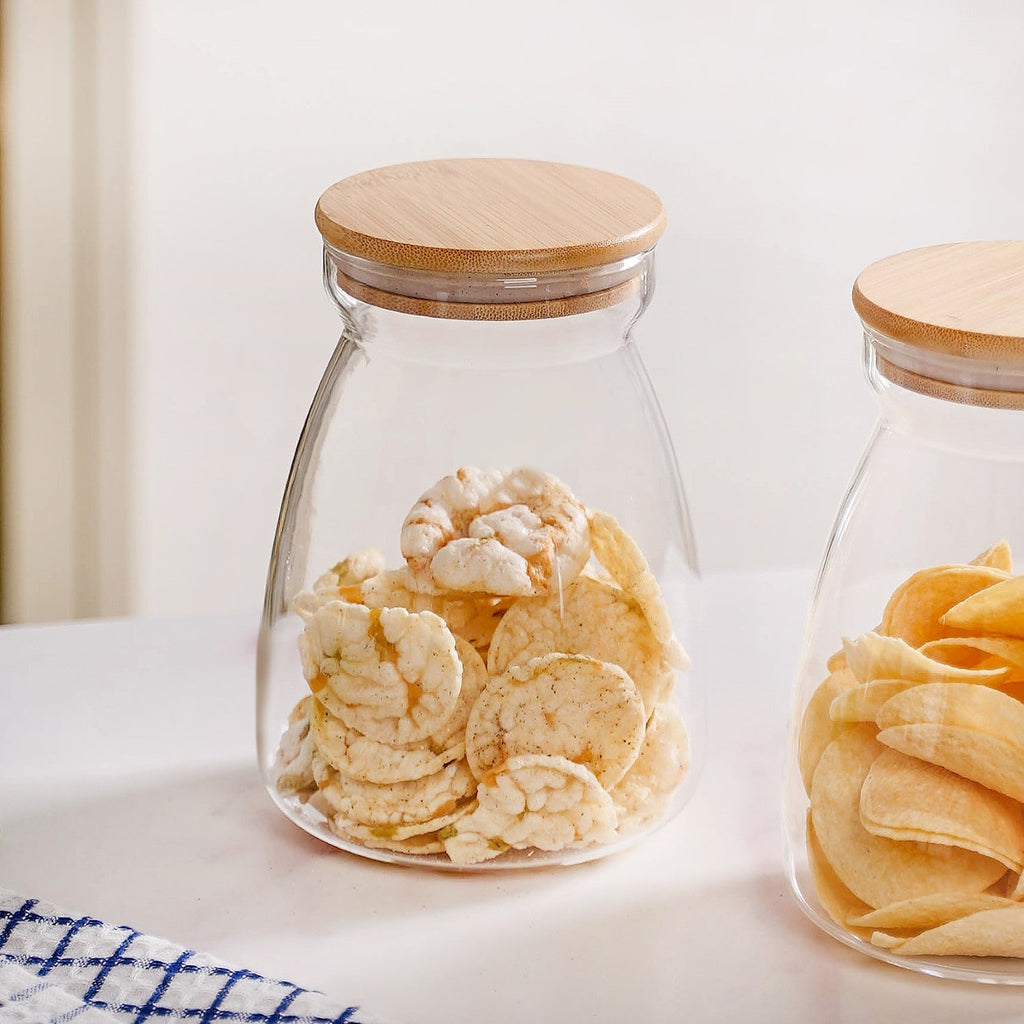 Airtight Jar Set Of 2 For Dry Fruit Big 1100ml Nestasia