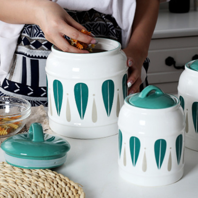 Airtight Jars Green Nestasia