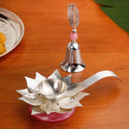 Lotus Diya And Ghanti Set Nestasia