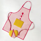 All Hearts Chef Apron With Mitten And Pot Holder Nestasia