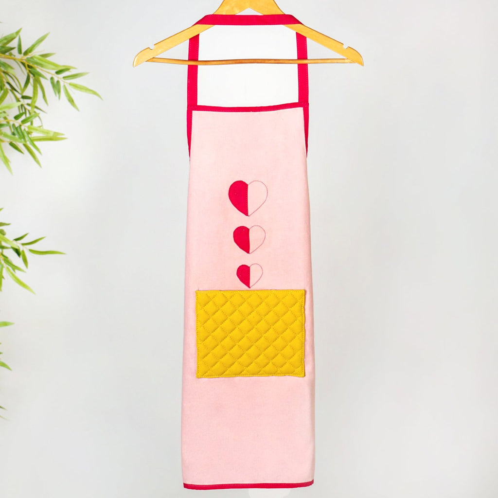 All Hearts Chef Apron With Mitten And Pot Holder Nestasia