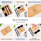 All In One Sushi Serving Kit Set Of 7 Nestasia