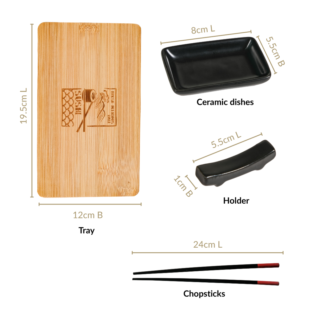 All In One Sushi Serving Kit Set Of 7 Nestasia
