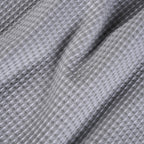 All Season Waffle Sofa Throw Blanket Grey White 220x200cm Nestasia
