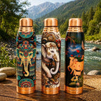 Copper Water Bottle (11.5 Inch) Vedansh Craft