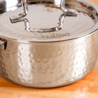 Tri Ply Stainless Steel Deep Saucepan 1500ml Nestasia