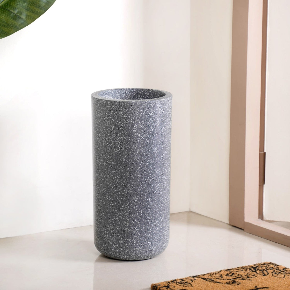 Planterra Grey Tall Cylindrical Planter 18x9 Inch Nestasia
